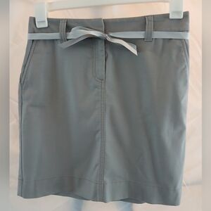 Ann Taylor Gray Bermuda Shorts with Adjustable Waist